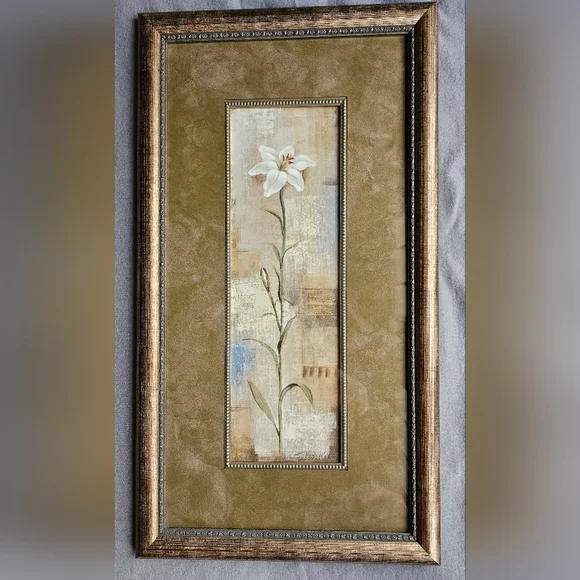 VINTAGE Framed Sylvia Vassileva Still Life Art Prints Flower Floral LILLY - Picture 2 of 8